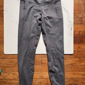 Under Armour UA Meridian Fitted Gray High-Waisted Leggings full length Small